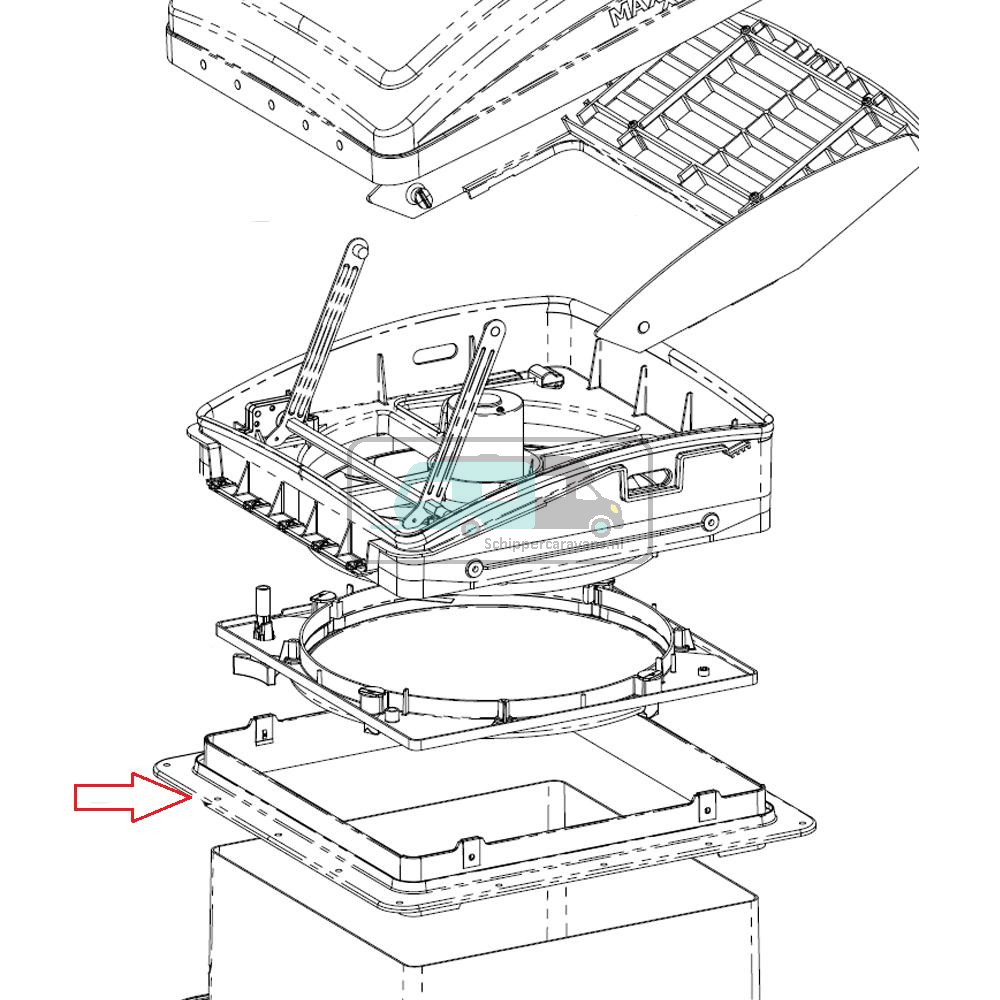 MaxxFan Binnenkader 40x40