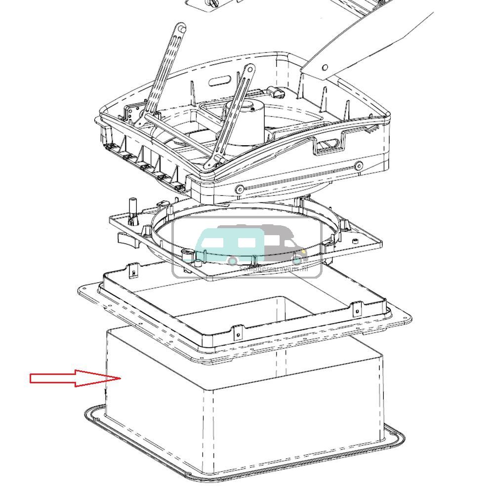 MaxxFan Interieur Rand Wit 7.62cm