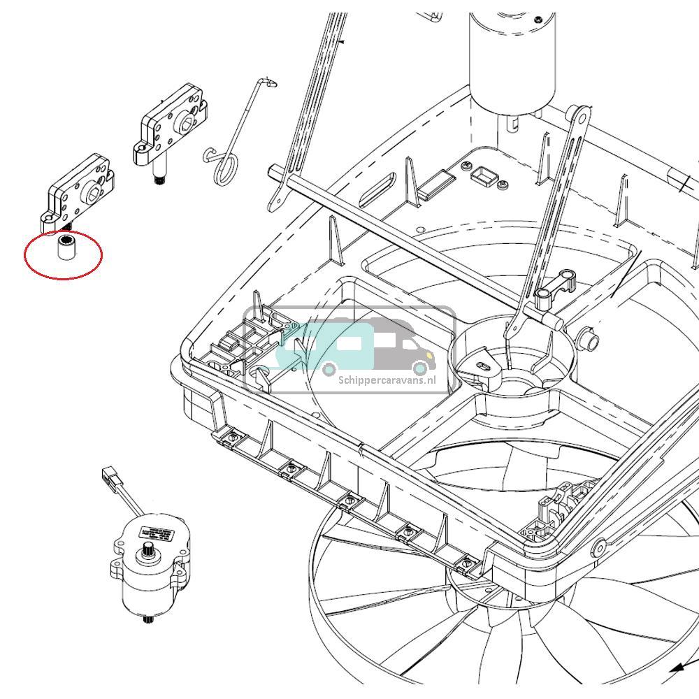 MaxxFan Motor Opvulbus