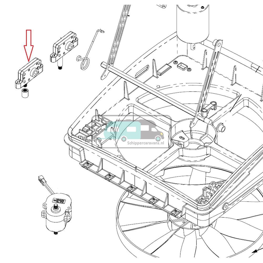 MaxxFan Opdraaimechanisme Automatisch