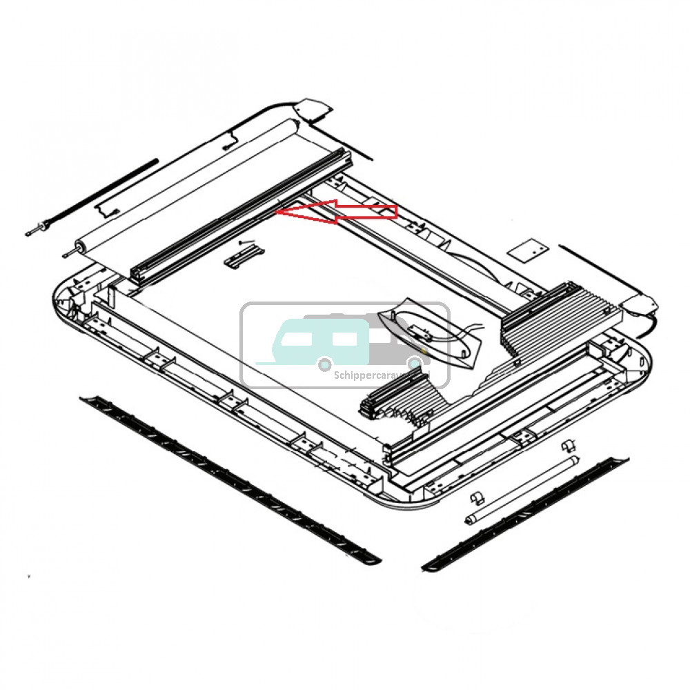 Dometic Heki 3 Plus Insectenhor Plissé