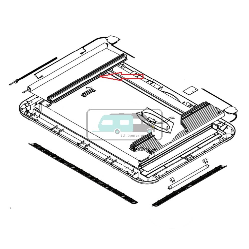 Dometic Heki 3 Plus Insectenhor Plissé