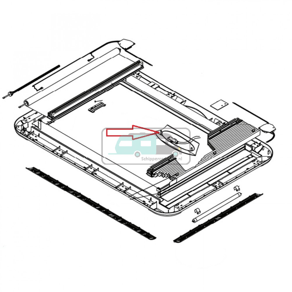 Dometic Heki 4 Afdekkap slinger BG1588