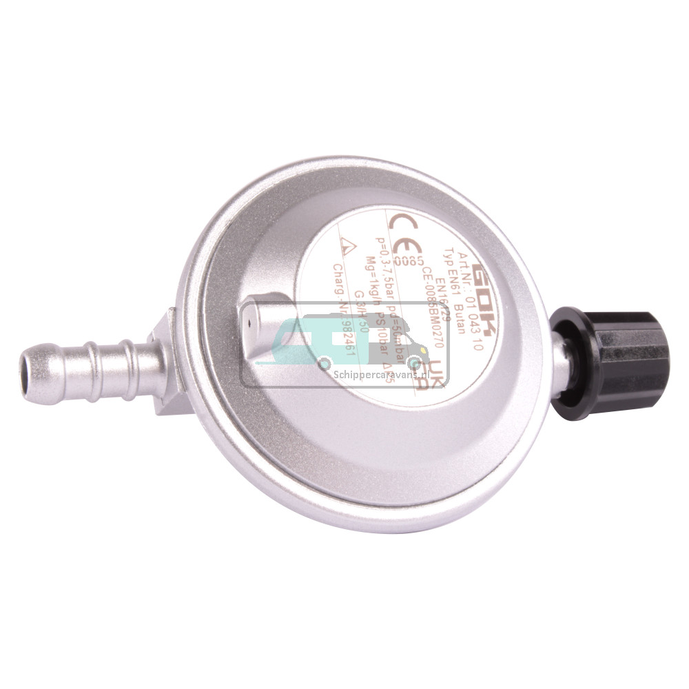 GOK Drukregelaar Campingaz 50mb Slangpilaar