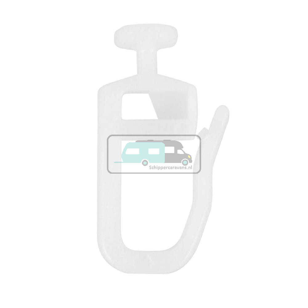 Gordijnrunner Nylon met Haak 20st.