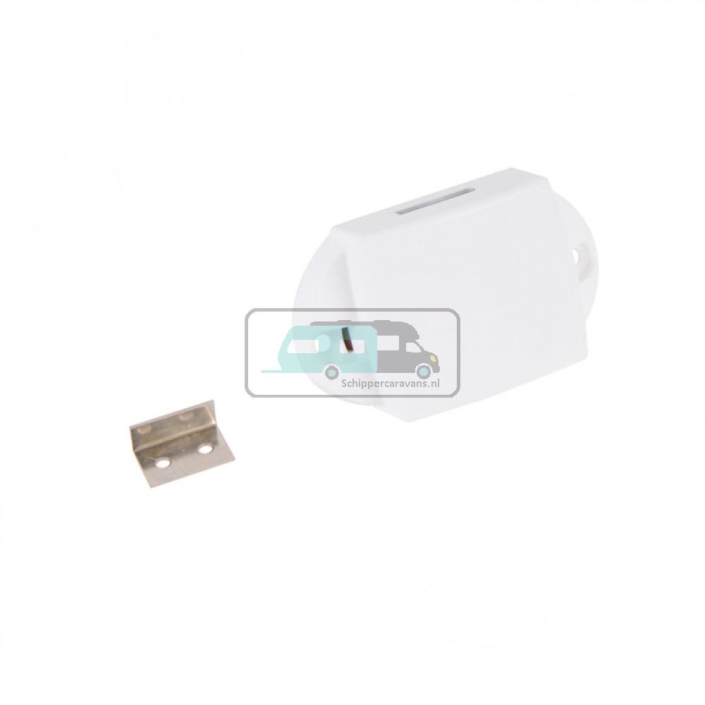 Drukknopslot Eenzijdig Bedienbaar Wit