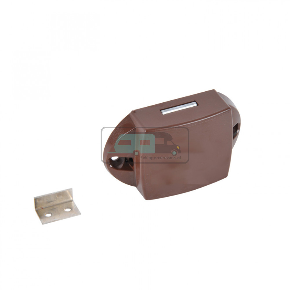 Drukknopslot Eenzijdig Bedienbaar Bruin