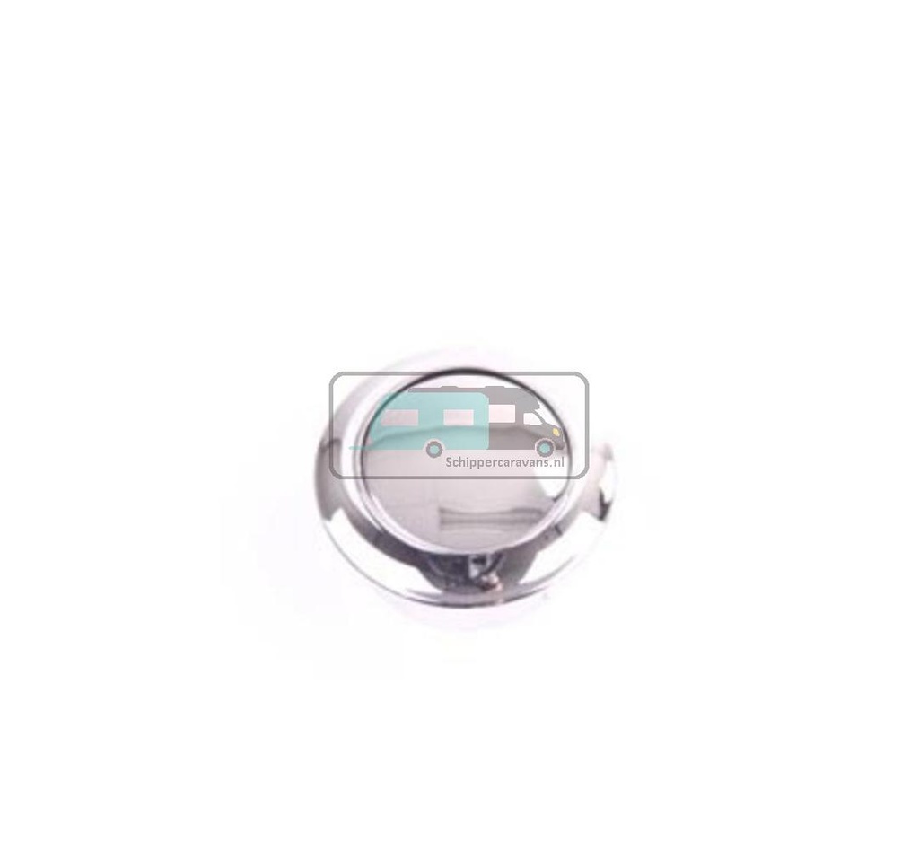 Knop+Ring Pushlock Nikkel Gepolijst 2st.