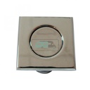 Pushlock Vierkant Glanzend Chroom