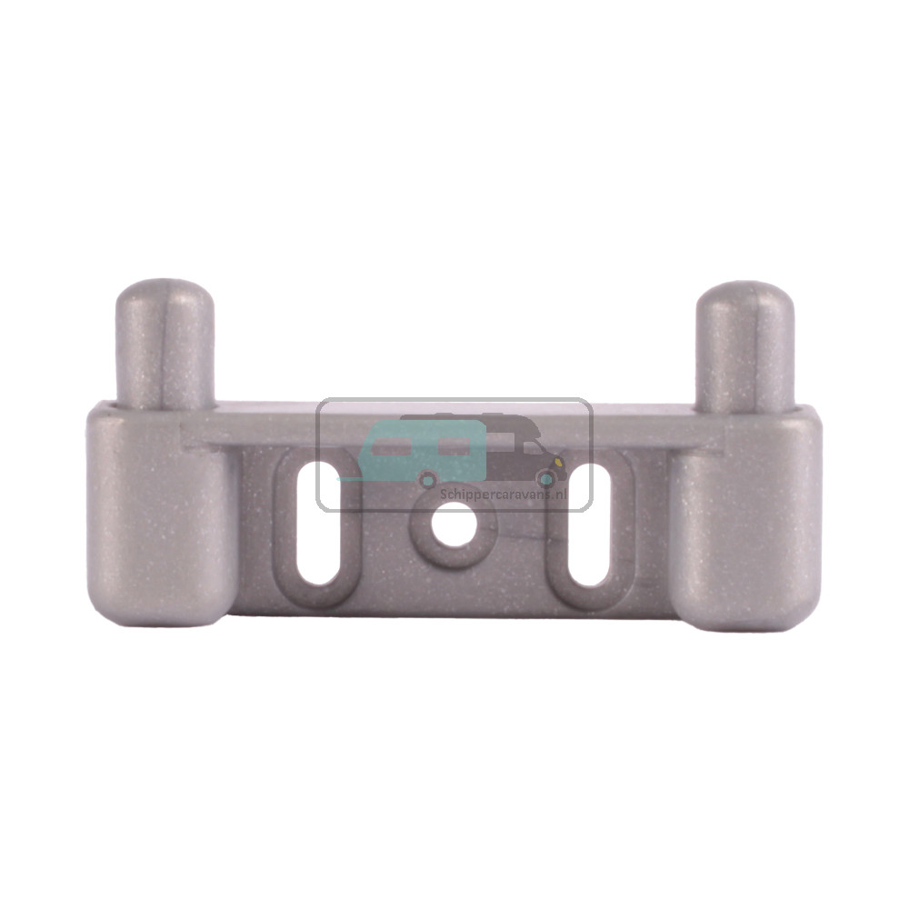 Sluithaak Kastklep 53x25mm Grijs