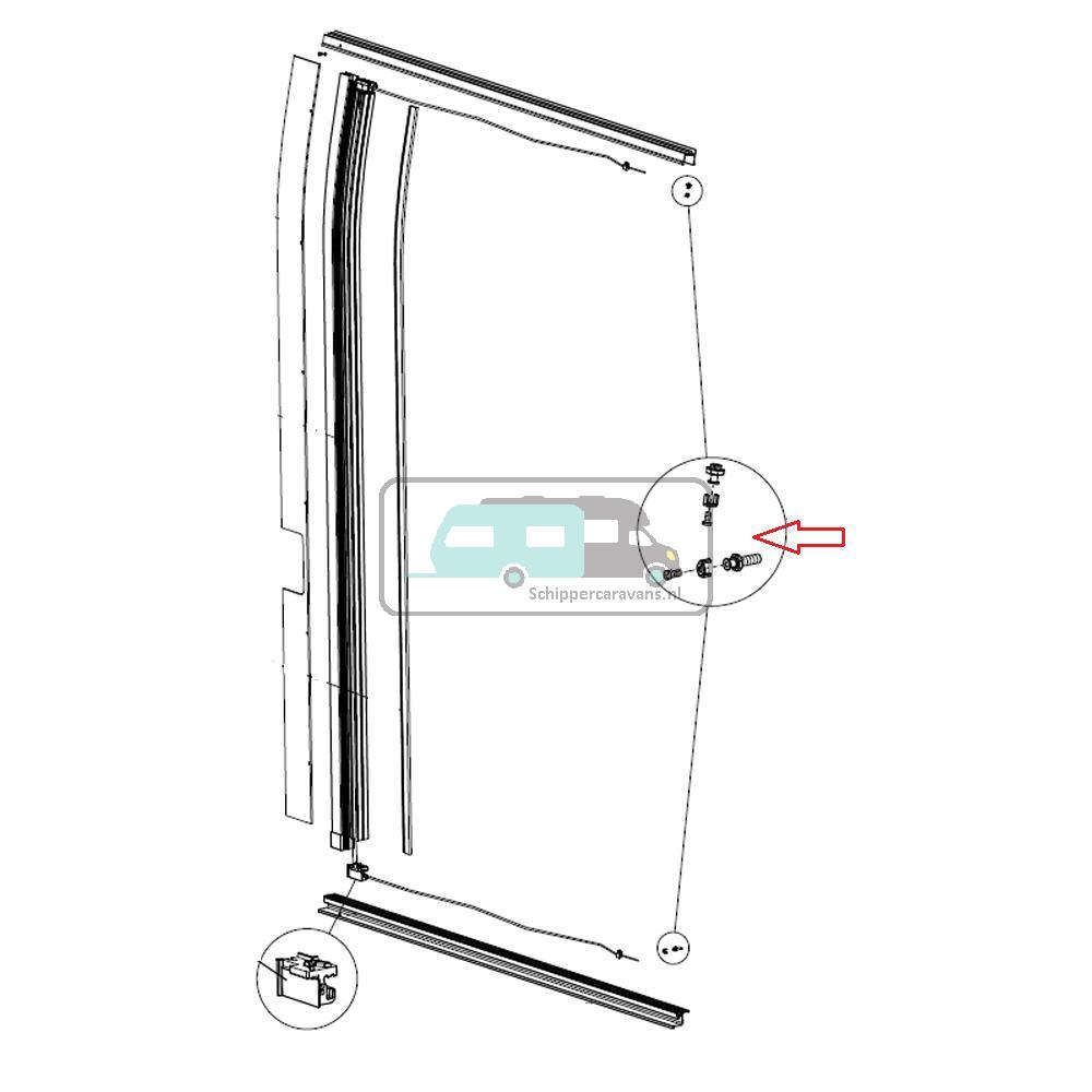 Dometic Hordeur Bevestiging