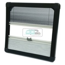 Horrex Gebogen Duo Plissé R5000 Zwart 524x534