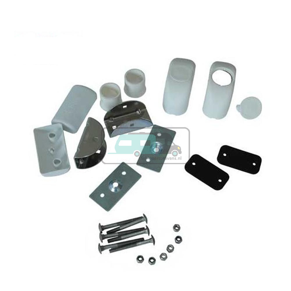 Fiamma Wandbevestiging onder.  Compleet set 2 stuk