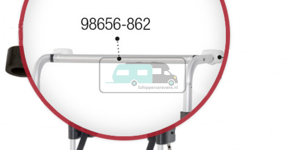 Fiamma Upper bar for CB 2000 Black 98656-862