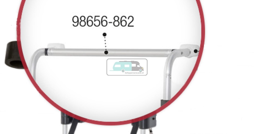 Fiamma Upper bar for CB 2000 Black 98656-862