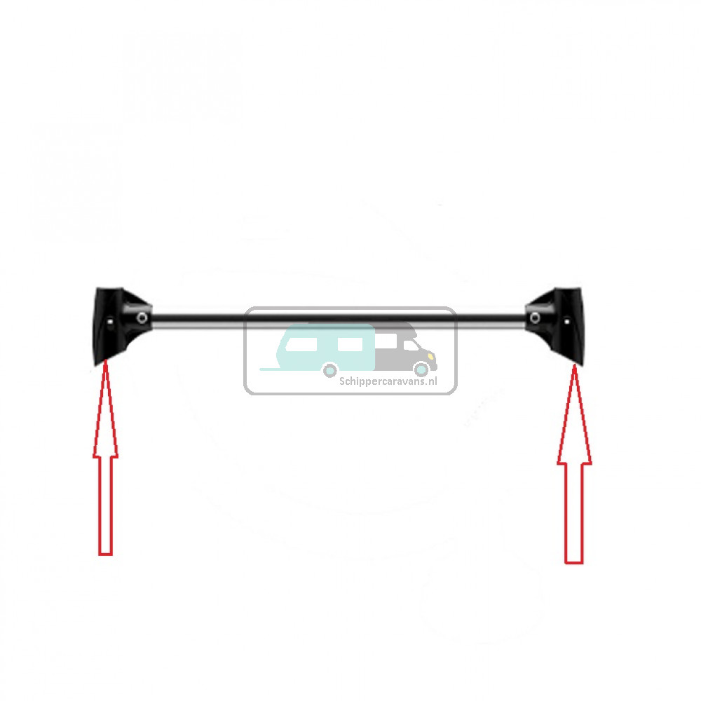 Fiamma T-stuk adapter Pro zwart 98656M009