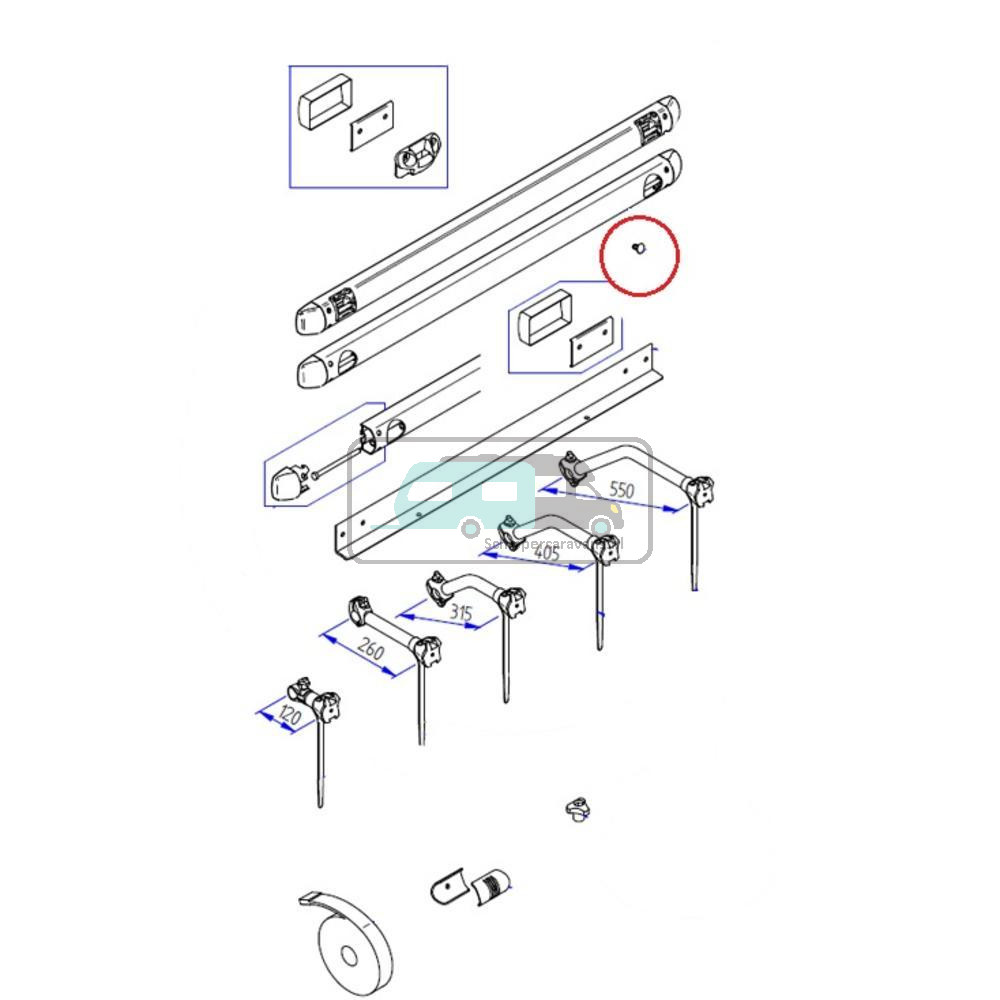 Thule Security pin à  4stuks.