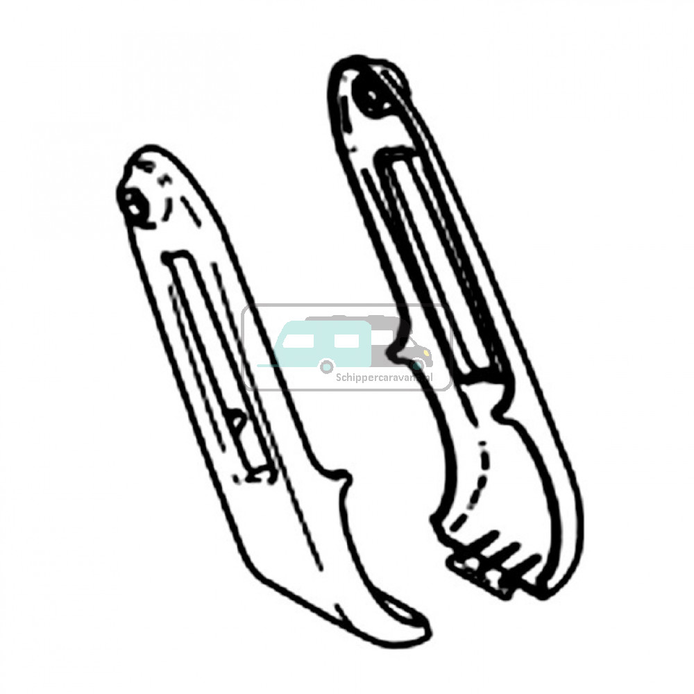 Thule Elite G2 hinge covers black (1l+1r)