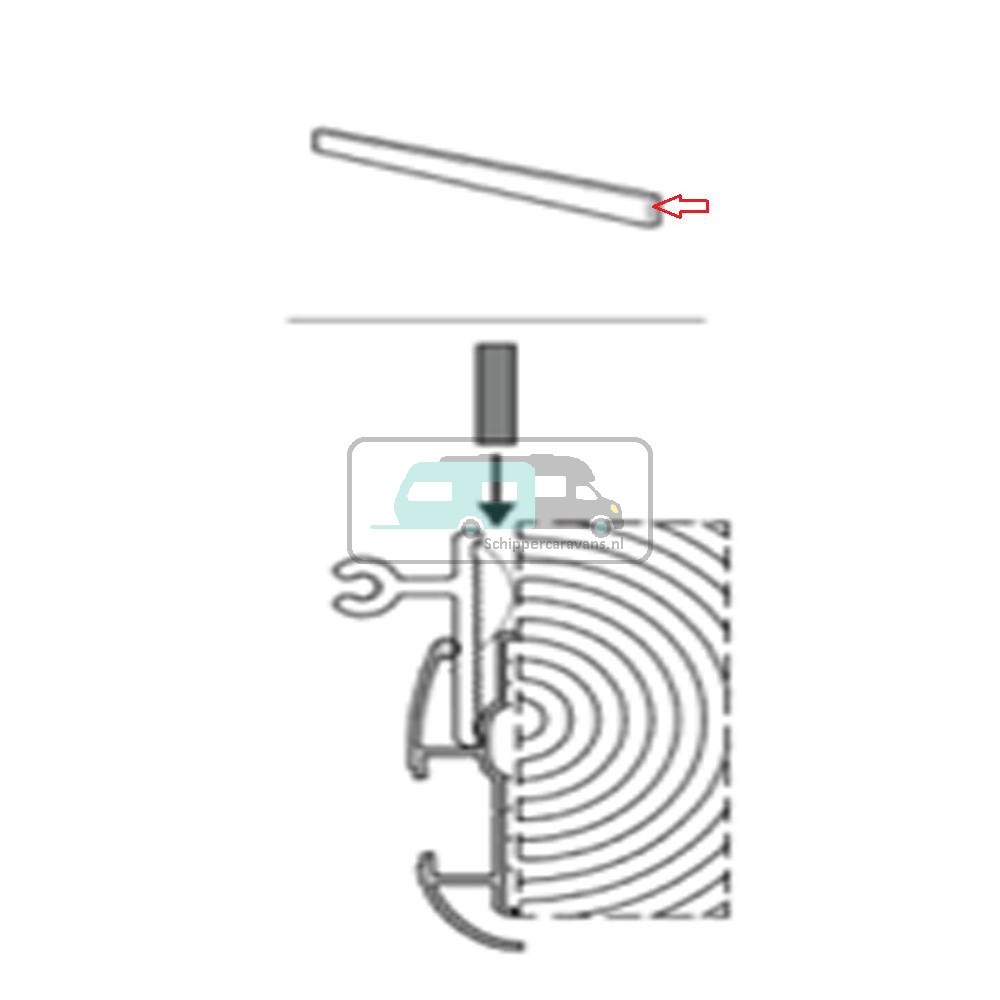 Thule Adapter voor Hobby 2015