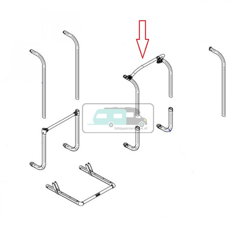 Thule Elite G2 SV arms + crossbar 1500602638