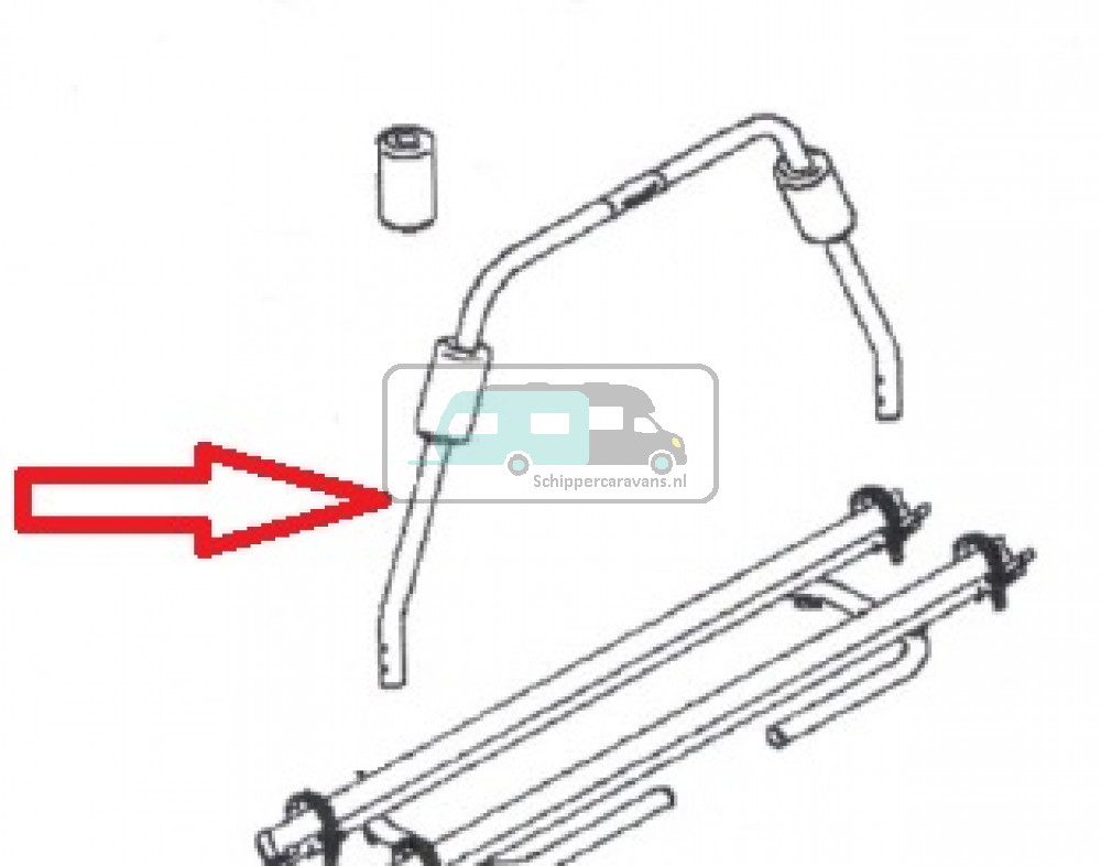 Thule Caravan Light Support Bar