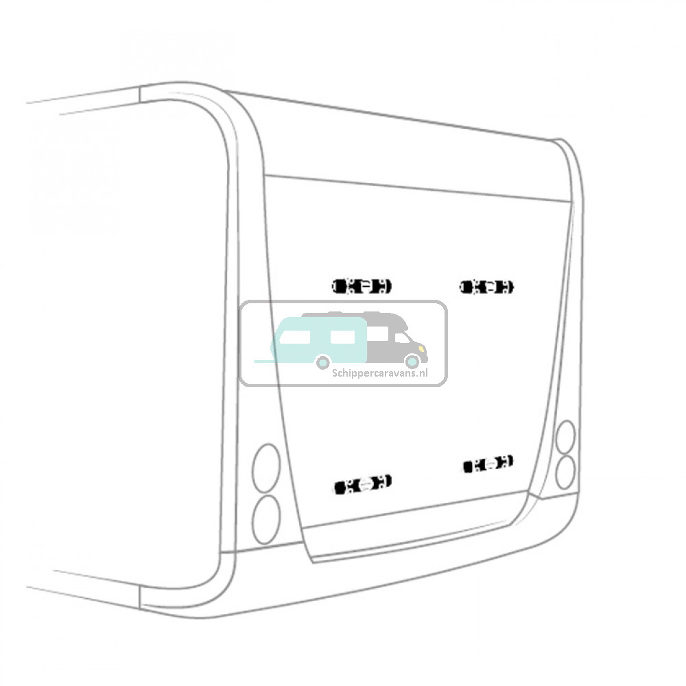 Thule adapter 4-punt montage Euramobil MI3