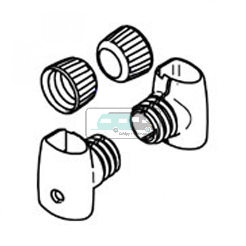 Thule G2 Elite Oval T-stuk links en rechts 1500602631