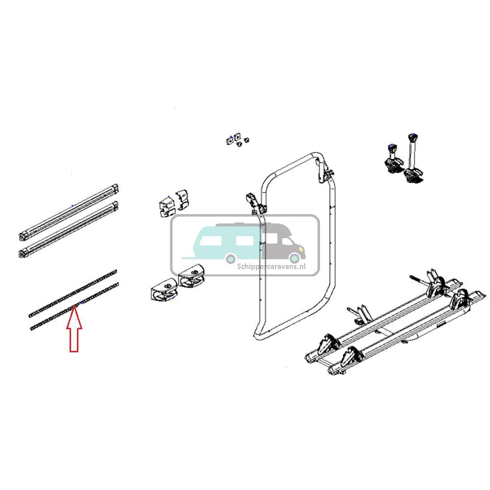 Thule Elite VAN XT Bevestigingsrail Afdekstrip 75cm