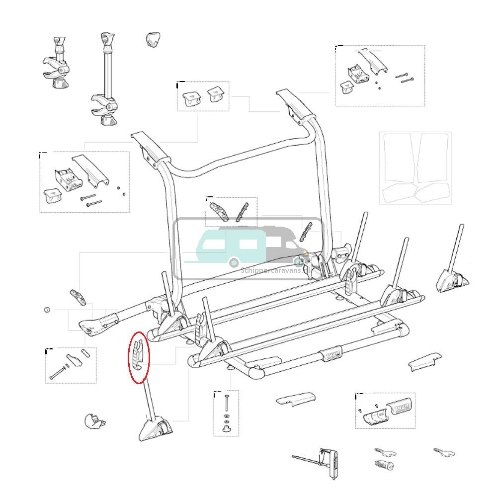 Thule WanderWay Tilt Lock