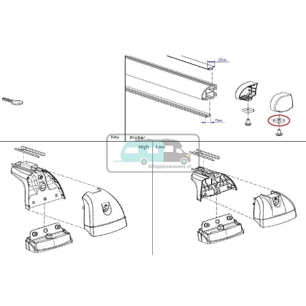 Thule Vulplaatje Probar Flex M6