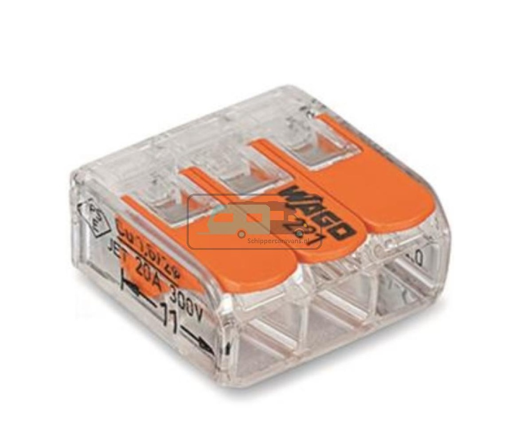 Wago 221 Lasklem 3-Weg