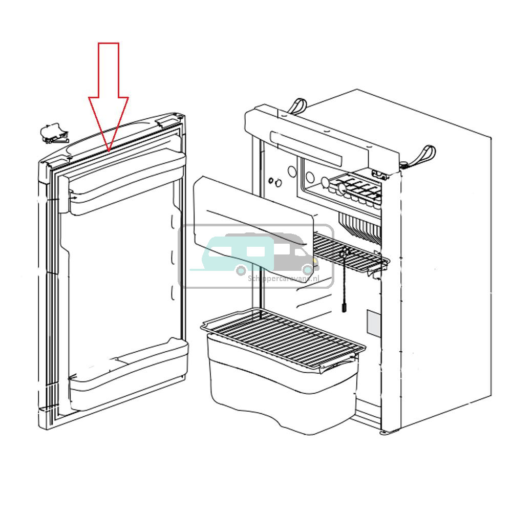 Thetford N112 Deur Frameless