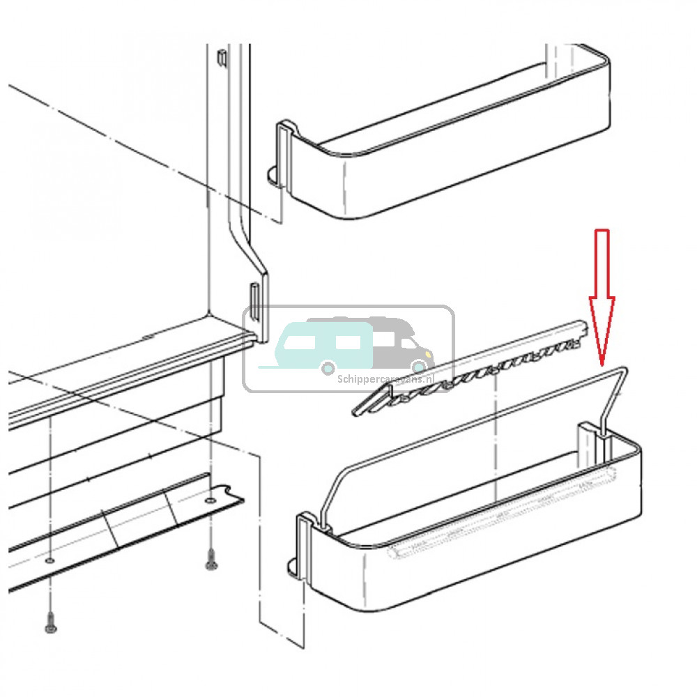 Dometic Beugel v deurvak RM6501 2951875109