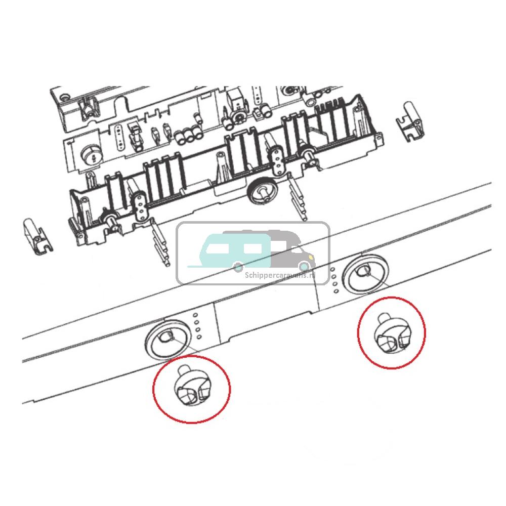 Dometic Draaiknop NCS S200 Y30R 2412787034
