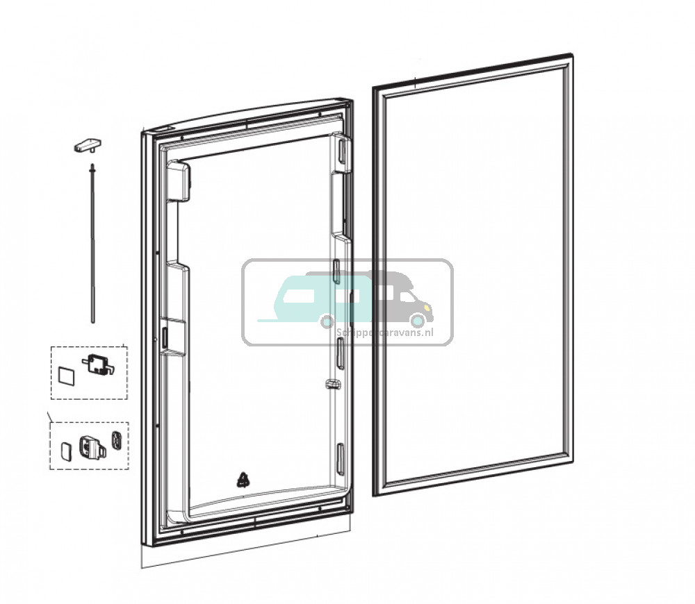 Dometic Door complete service 525x758 RMS8550