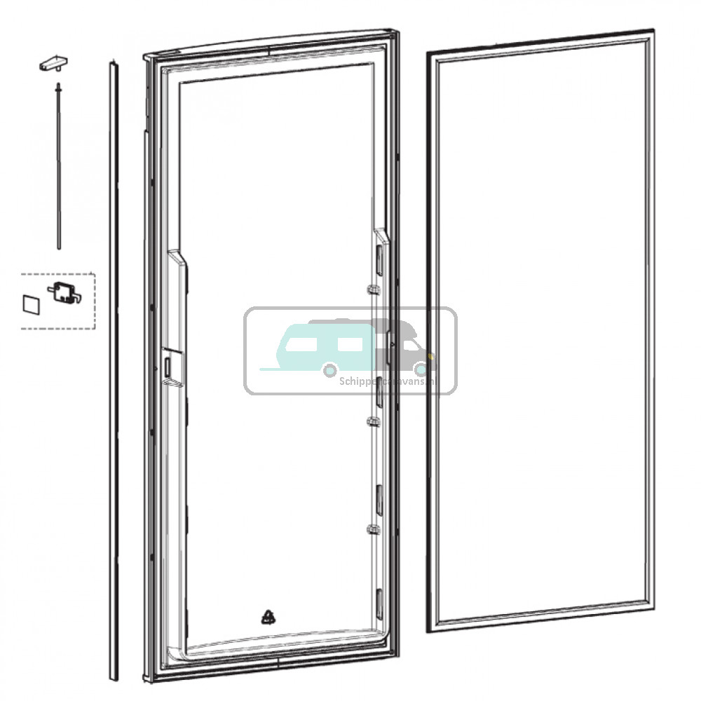 Dometic RML8555 Deur Compleet 519x1176