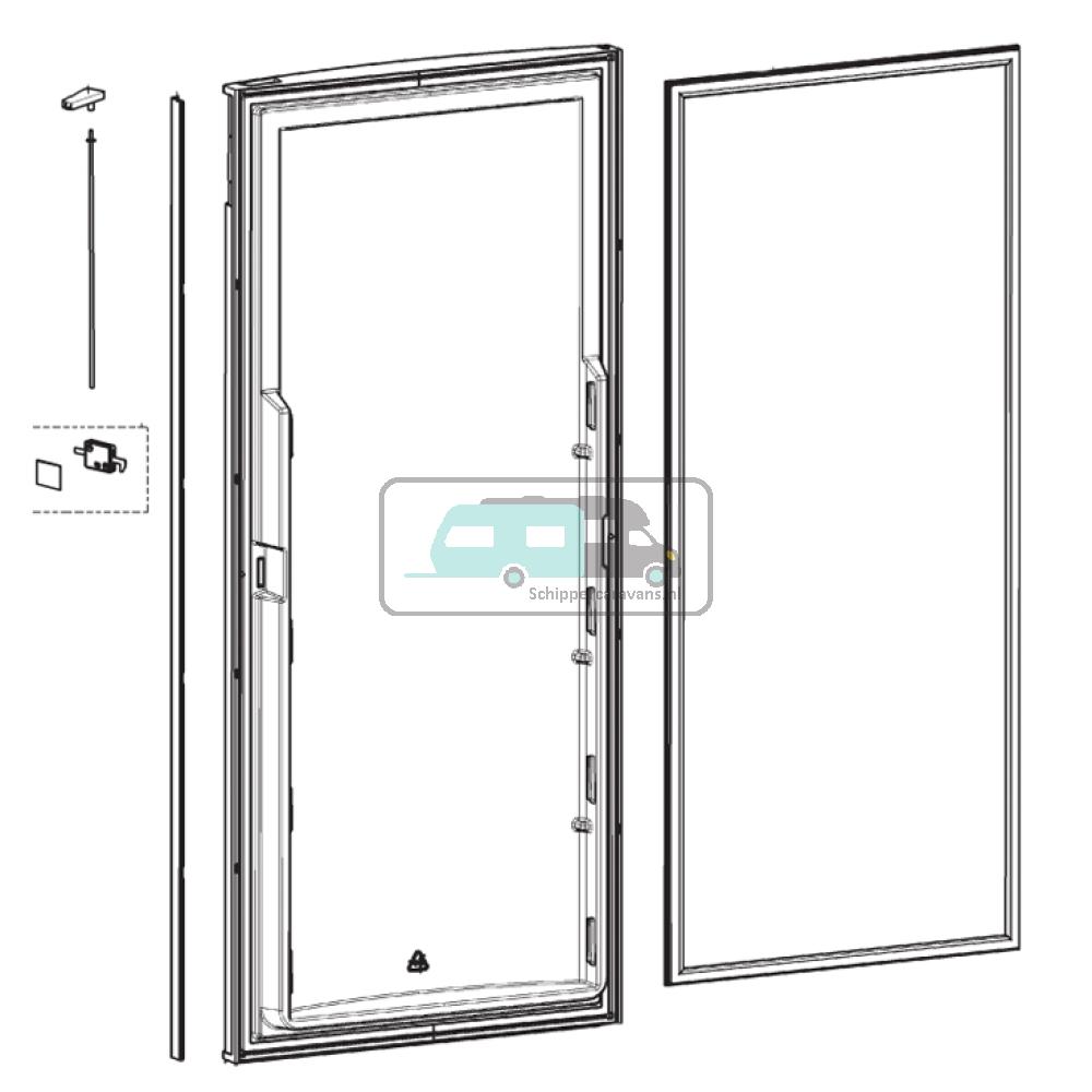 Dometic RML8555 Deur Compleet 519x1176