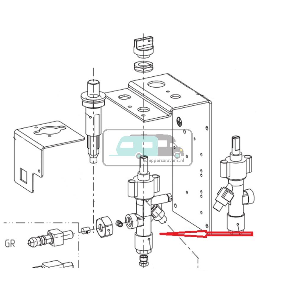 Dometic RC1600EGP Gasregelingsklep 30/ 50mbar