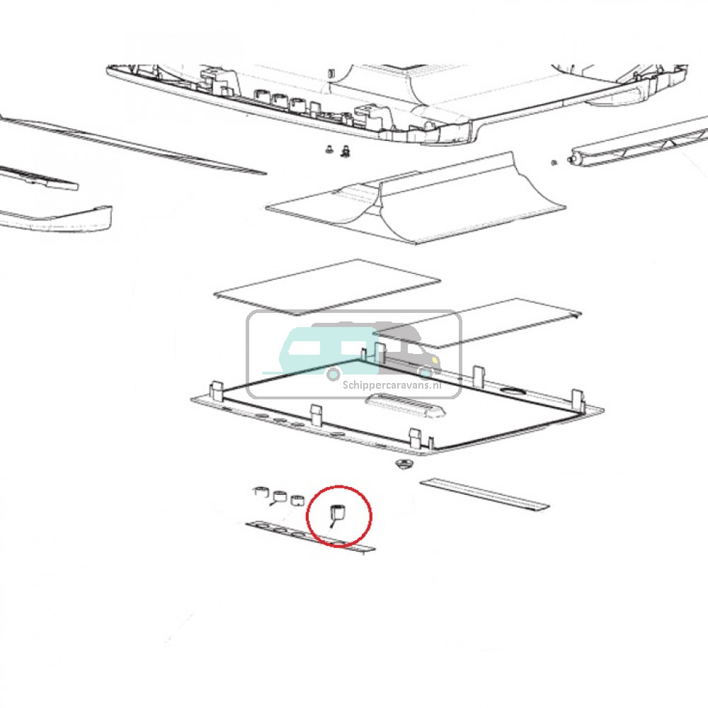 Dometic B1600 Knopset Thermostaat