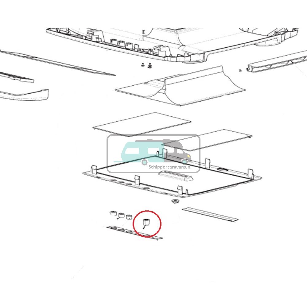 Dometic B1600 Knopset Thermostaat