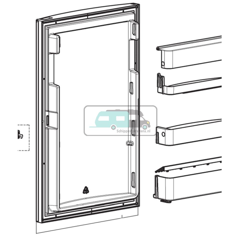 Dometic Koelkastdeur lichtgrijs RMS8550 2890264001
