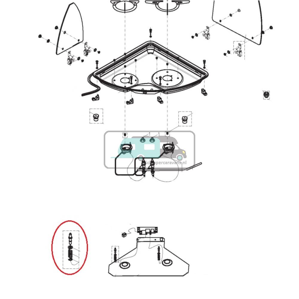 Dometic CE99 Ontstekingskaars met Kabel