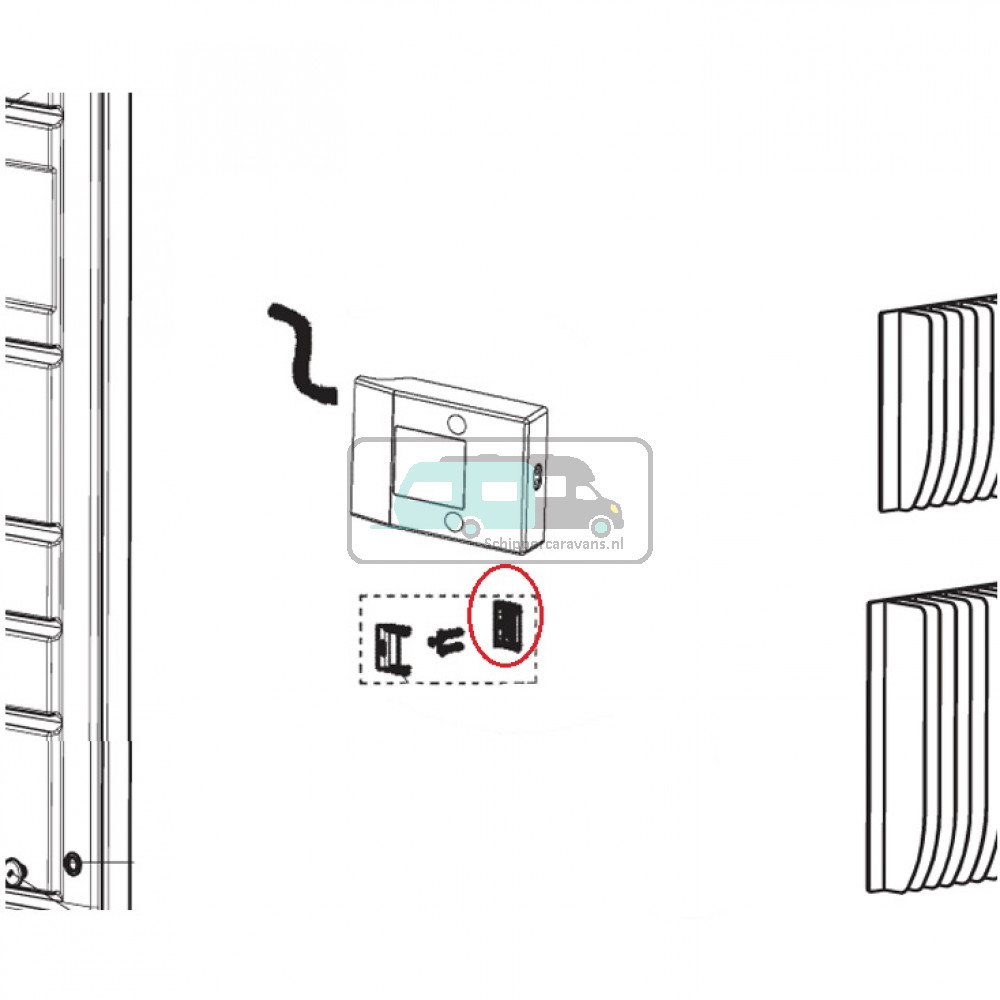 Dometic RML9330 Slotpin Compleet