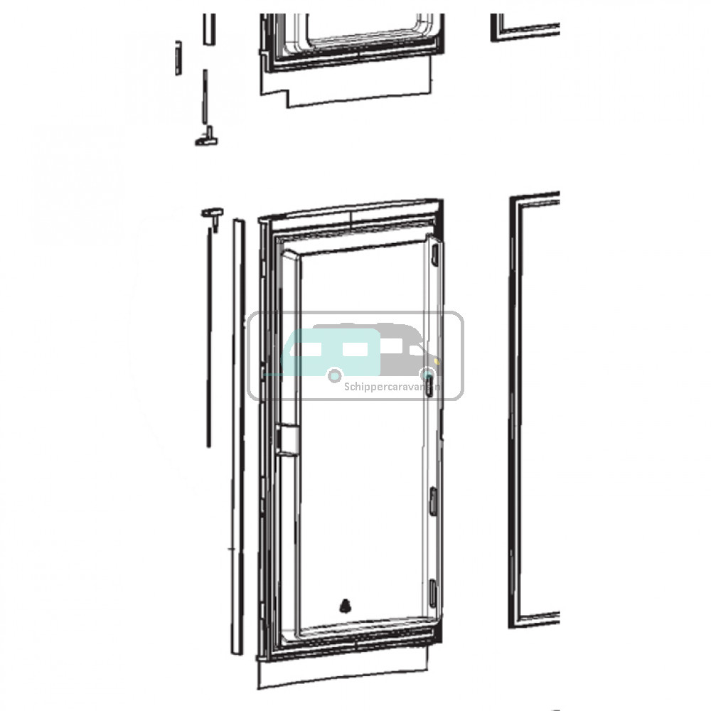 Dometic Deur Compleet RMD8500 Serie