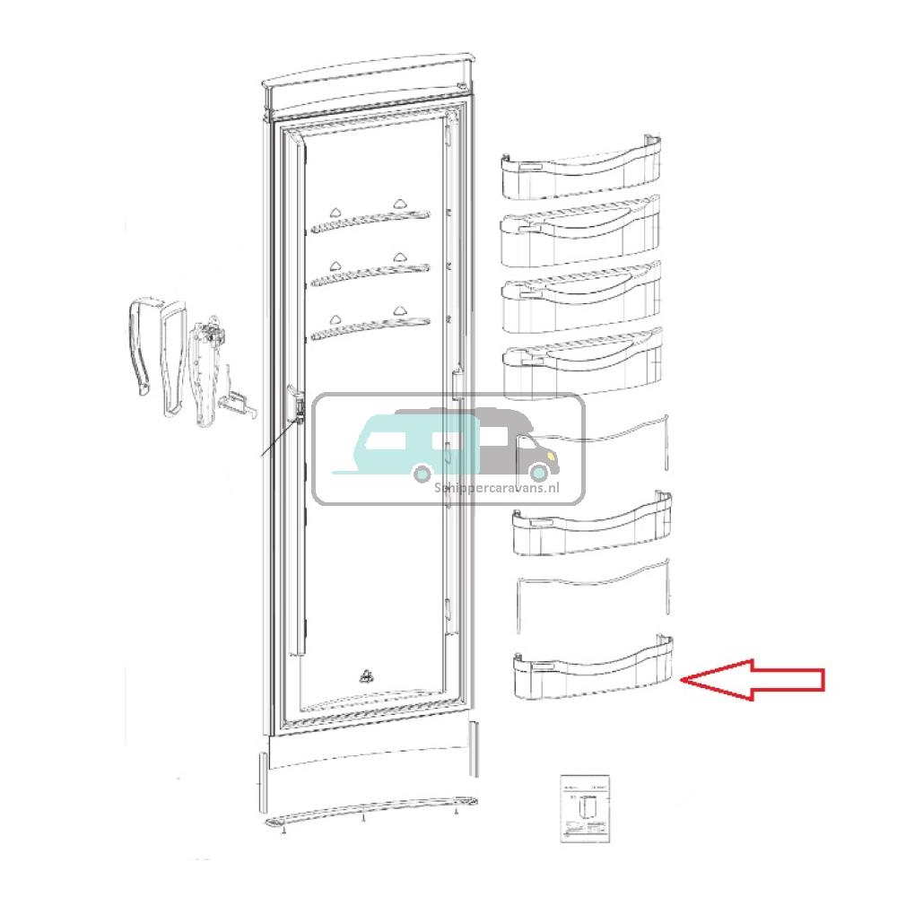 Dometic RML8330 Deurvak Blauw Fendt 341mm