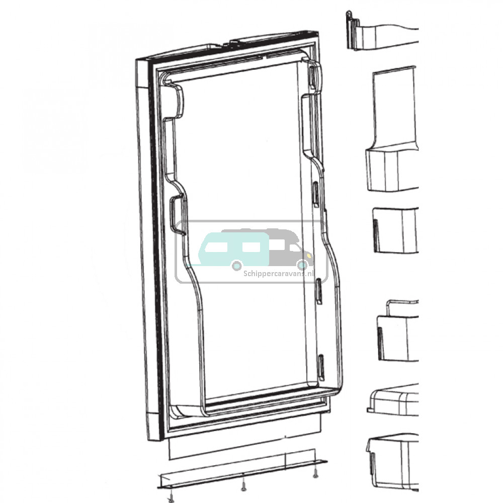 Dometic RM7360 Deur Zonder Deurvak