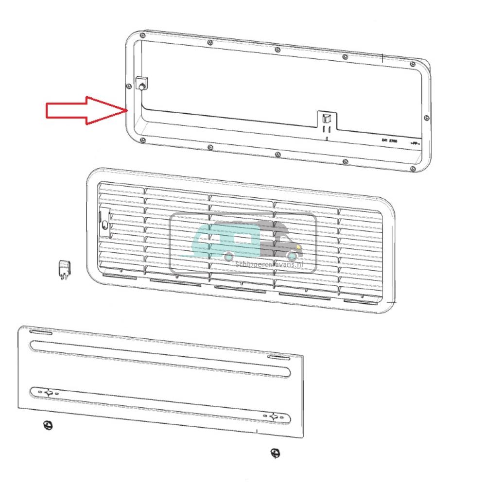 Dometic L200 Kader Bodem Wit