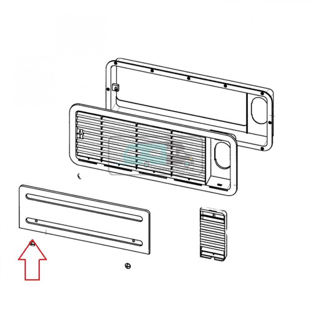 Dometic L200 Winterafdekkap Boven Grijs RAL7015