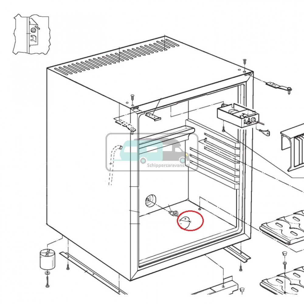 Dometic RH840AC Plug Plastic Zwart 3x9,5mm
