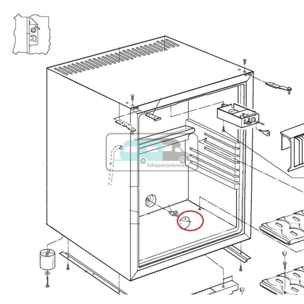Dometic RH840AC Plug Plastic Zwart 3x9,5mm